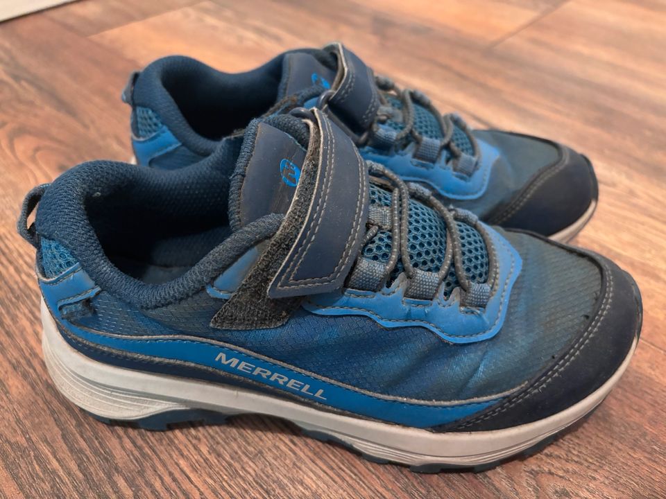 Wanderschuhe Sneaker von Merrell gebraucht Klettverschluss 34 in Berlin