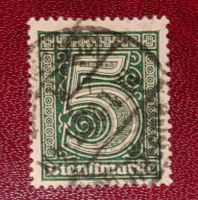 1920 Dienstmarke 5 Pfg. 1.April  ohne "21" Deutsches Reich Nordrhein-Westfalen - Neuss Vorschau