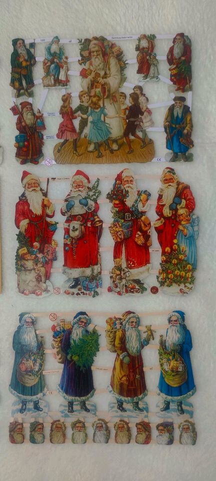 Glanzbilder Bögen Sammlung  Santa Weihnachten in Magdeburg