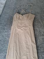 Neues Zara Maxikleid mit Edikett Beige S Hessen - Bickenbach Vorschau