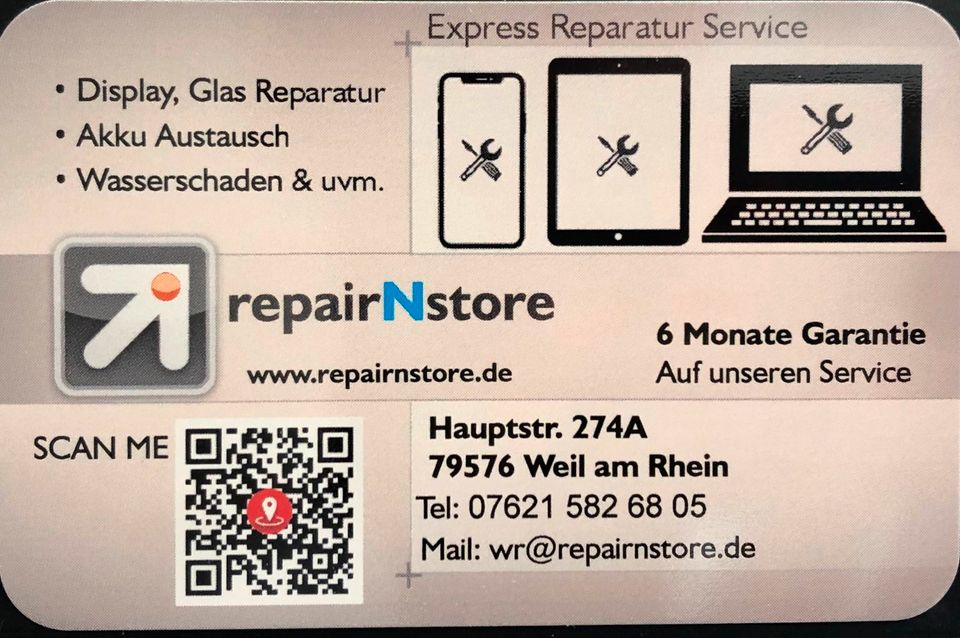 iPhone Display Reparatur Weil Am Rhein, Lörrach und Basel Region in Weil am Rhein