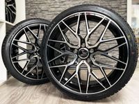 UA1E 18 Zoll Sommerräder für VW Volkswagen Passat Sharan TROC T-ROC T ROC Arteon Beetle B8 3C 7N A1 R 3H CC Felgen Reifen Räder schwarz poliert Performance Sommereifen 5x112 8,5x19 ABE R Kompletträder Baden-Württemberg - Neckarsulm Vorschau