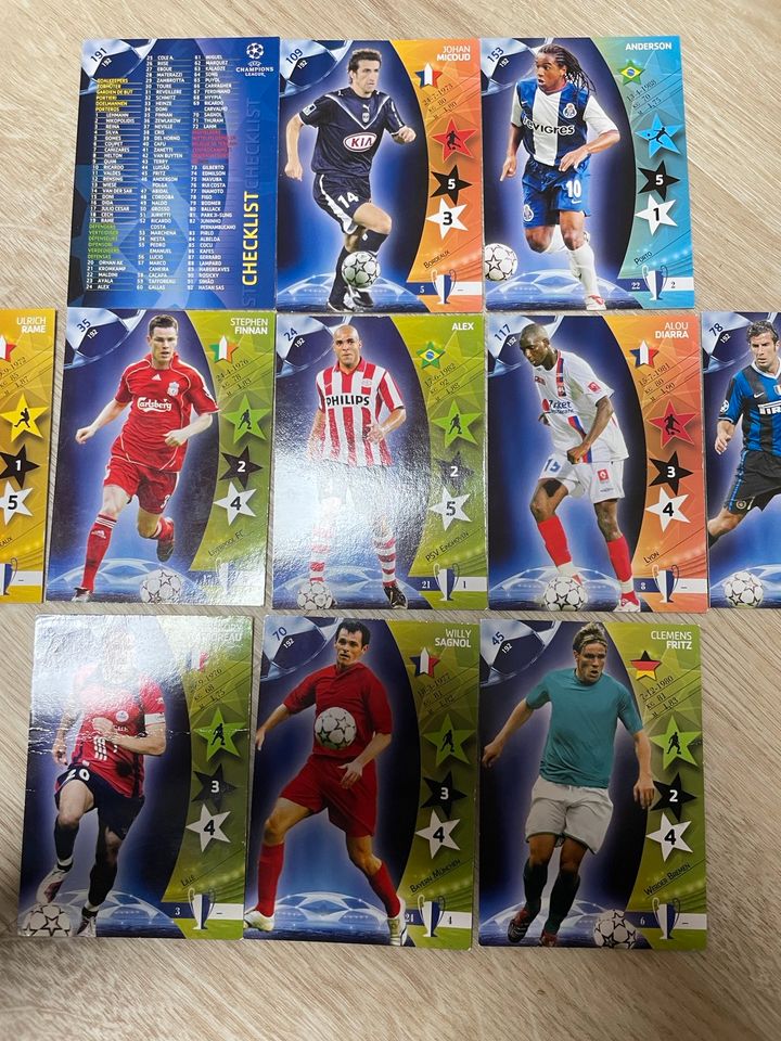 Panini Trading Cards Champions League 2007 in Forstern