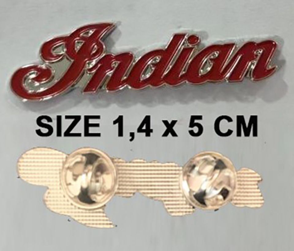 INDIAN SCRIPT LOGO PIN für Scout Four FTR Chief 741 bobber in Emmerich am Rhein