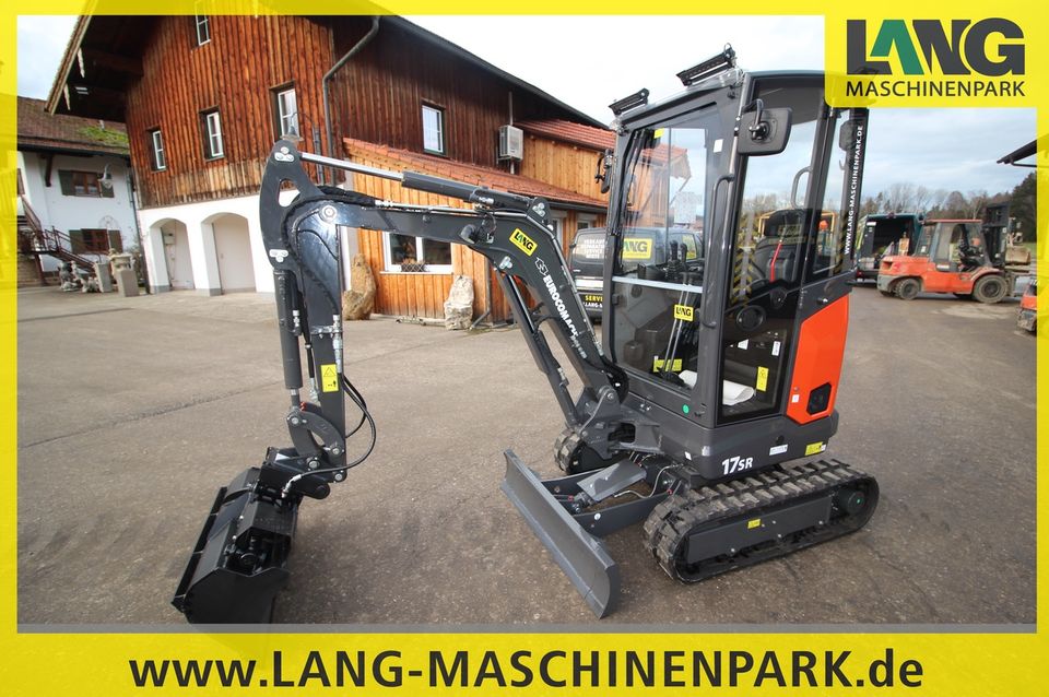 Eurocomach 17 SR inkl. Löffelset Minibagger Bagger Baumaschine in Petting