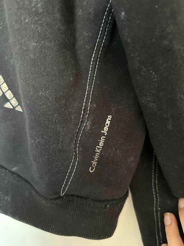 Calvin Klein Jeans Pullover Sweatshirt Schwarz grau M in Völklingen