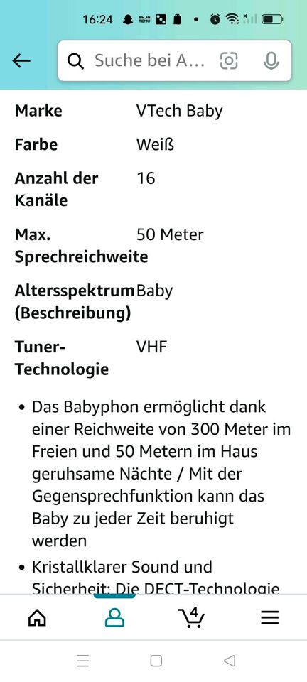 VTech Babyfon neuwertig in Simonswald