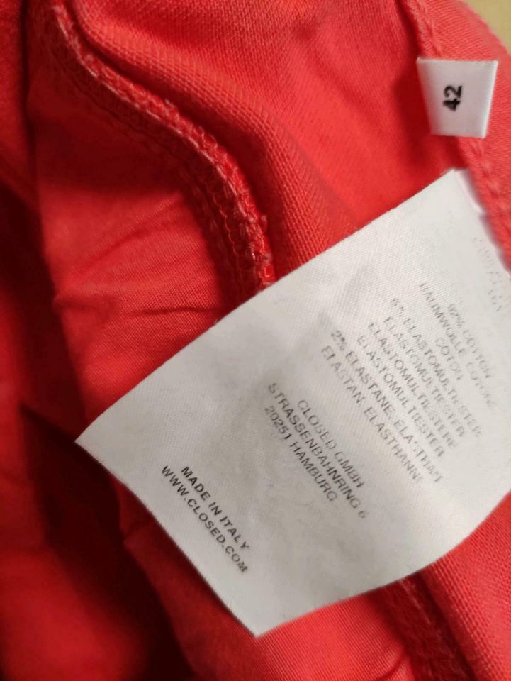 CLOSED Damenjeans 7/8 in rot-orange in Freiburg im Breisgau