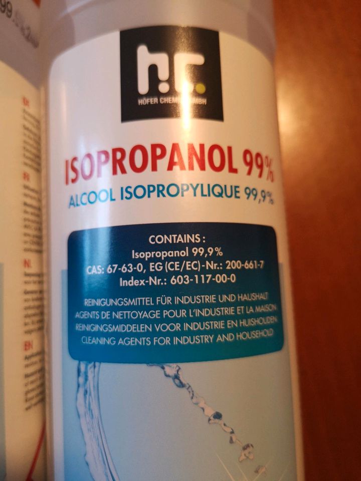 Isopropanol 99,9%  3x1l Flaschen in Klein Berßen