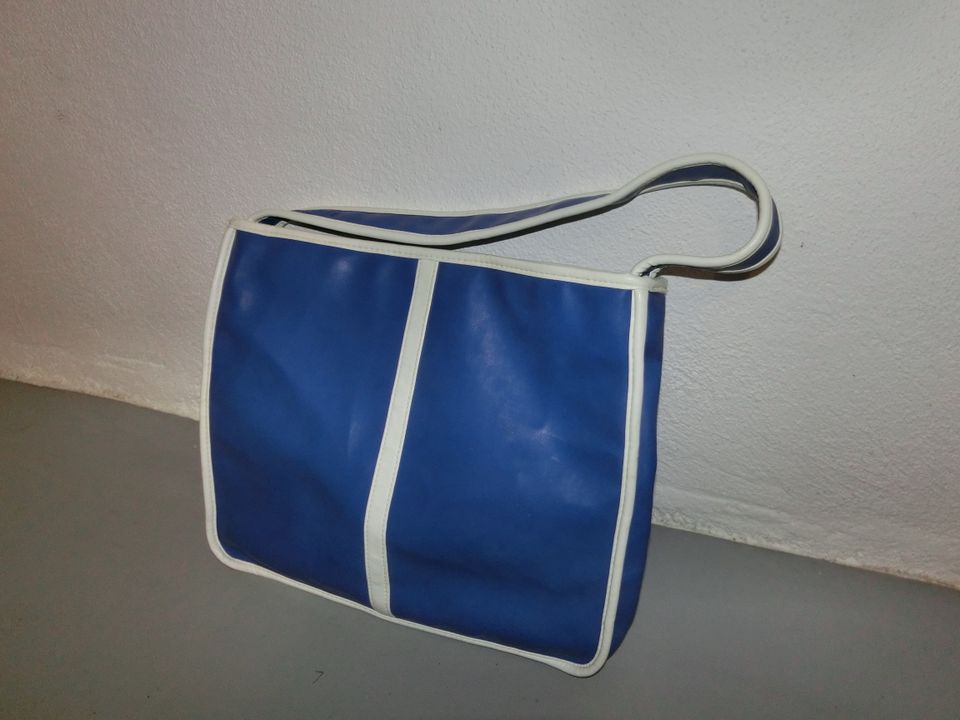 Lancome Paris Umhängetasche Tasche Strand Badetasche Shopper blau in Dettingen an der Iller