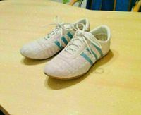 Sneaker von Adidas weiß mit blauen Streifen Schuhe Gr 38 Dortmund - Scharnhorst Vorschau