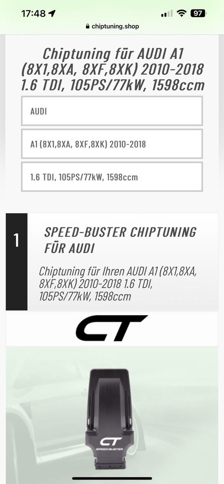 Speed Buster Chiptuning Audi, VW, Seat, Skoda in Neuwied