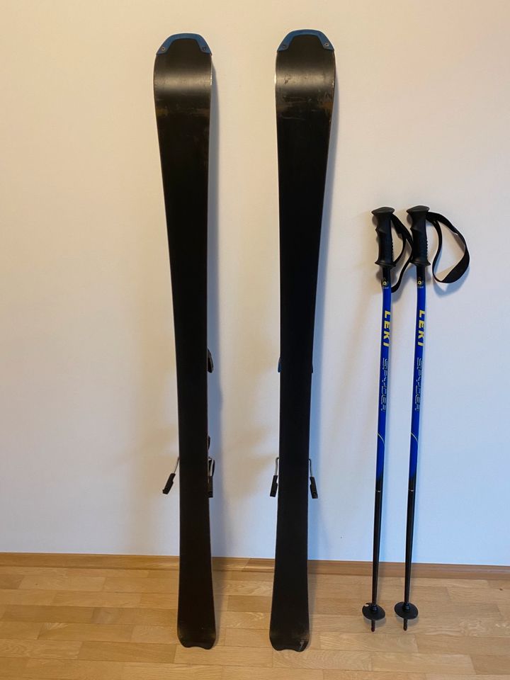 Ski Salomon, Siam No5, 1,44m Länge, inkl Stöcke in Schwerte