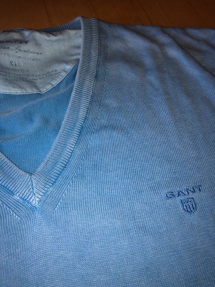 Gant American Sportswear Herren Pullover XL, hellblau Baumwolle in Gütersloh