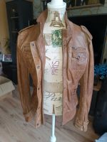 Jagger & Evans, J&E Echtlederjacke damen, Biker Jacke, braun Niedersachsen - Gehrden Vorschau