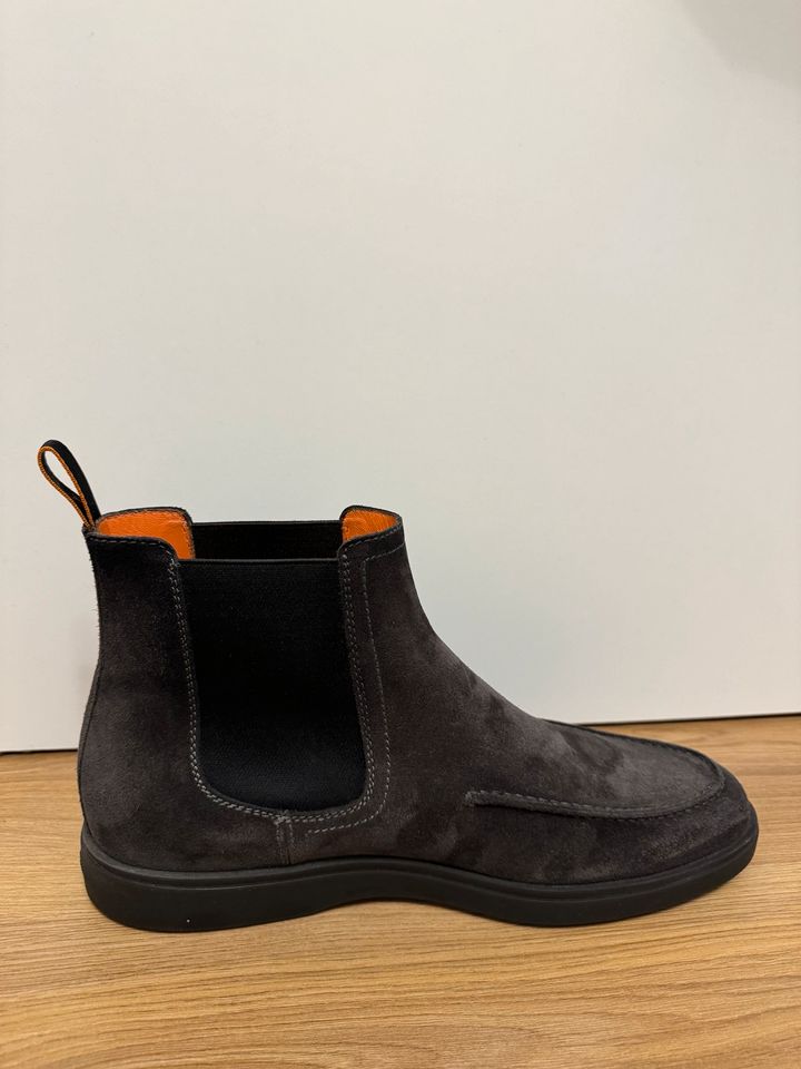 SANTONI Chelsea Boots Herren Grau 43,5 in Solingen