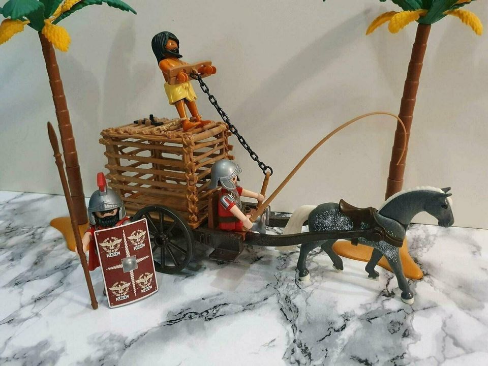 Playmobil Römer Gefangenen Kutsche Gefängnis Custom in Crailsheim