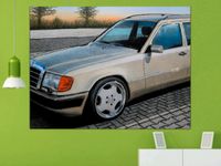 Auto Gemälde "Mercedes E-Klasse W124" Hessen - Lindenfels Vorschau