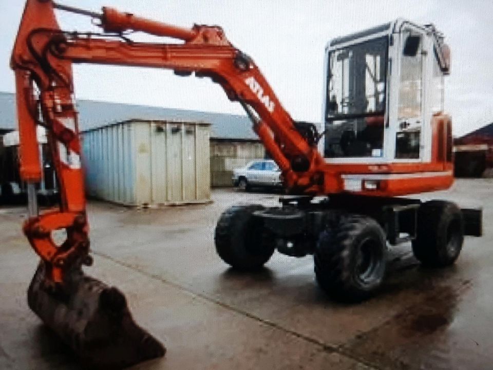 SUCHE Minibagger4-5 to. Atlas 804 Schaeff HR/HML O&K RH Kubota KX in Wetschen