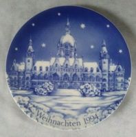 Weihnachtsteller Bavaria - echt Kobalt - von 1993 und 1994 Bayern - Tapfheim Vorschau