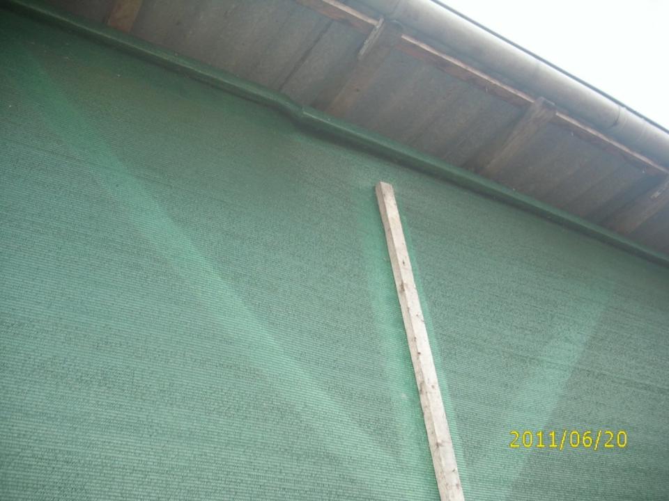 Windschutznetz Pferdestall Offenstall  2 m und  3 m   Abschnitt in Filsum