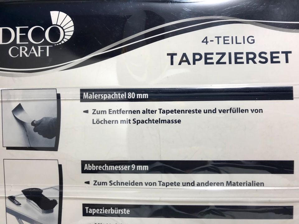 Deco Craft Tapezierset tapezieren Malern renovieren Spachteln in Halle