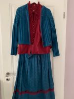 Dirndl/Trachtenrock mit langer Bluse und Trachtenjacke rot blau Kr. München - Grünwald Vorschau