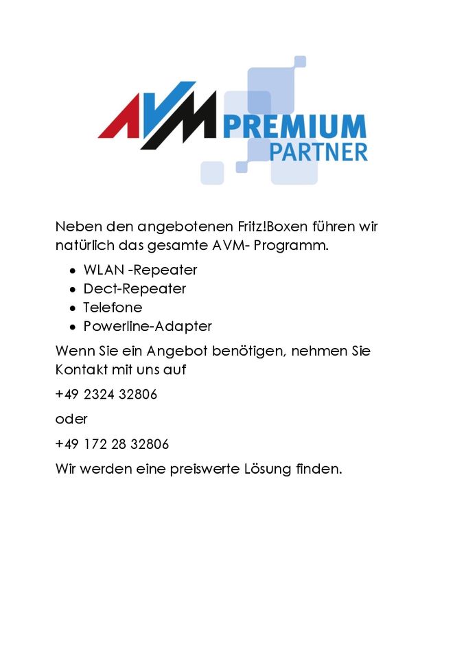 AVM Fritz!Box 5590 Fiber vom AVM Premium Partner NEU in Hattingen