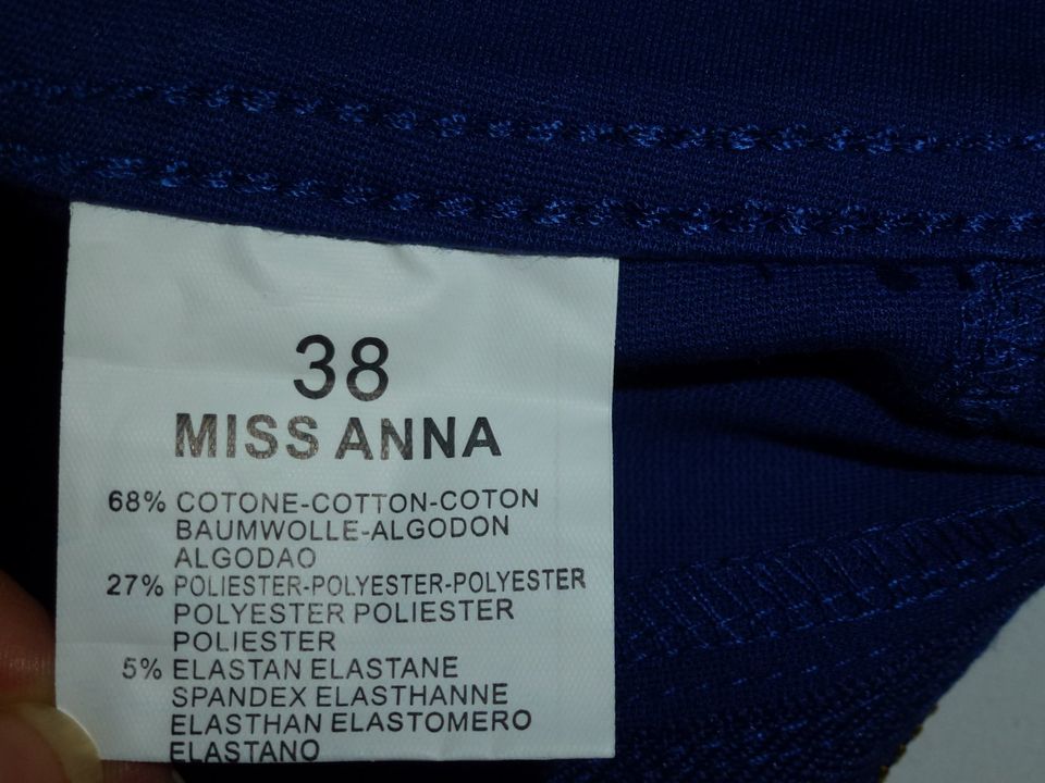 Miss Anna Stretch-Hose Jeggings königs blau Gr. 38 - W27 L30 NEU in Berlin