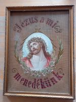 Altes Bild Jesus mit Dornenkrone Ungarn 32x42 cm Bayern - Rohrbach Vorschau