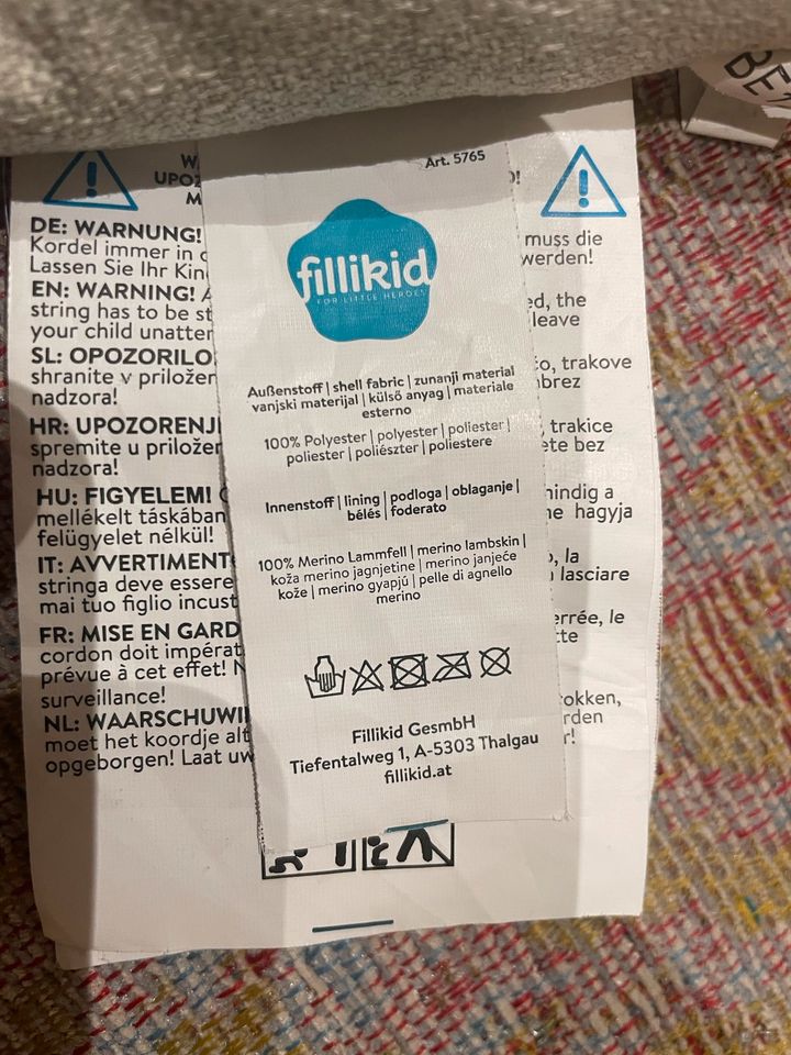 Fillikid Sitzsack 100% Merino Lammfell in München