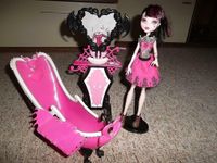 Neuwertiges Monster High Draculaura Badezimmer mit Puppe Sachsen - Frohburg Vorschau