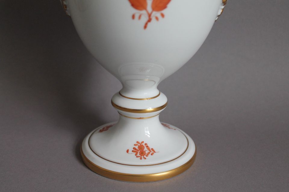 Herend Gr. Deckelvase Amphoren 37cm Apponyi Orange 299,00€* in Frankfurt am Main