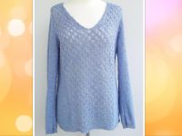 PROMOD Häkel-Pullover in XL 42, Hellblau Silber, Lurexfäden Bayern - Wachenroth Vorschau