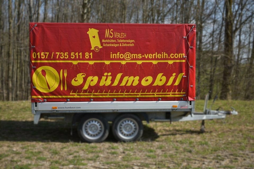 Spülmobil, Geschirrmobil, Spülanhänger, mobile Spülmaschine in Steinhöring