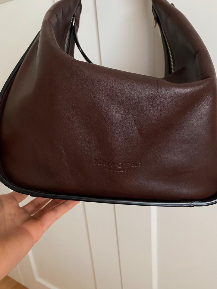 Marc O‘Polo Leder Hobo Bag in dunkelbraun Tasche Ledertasche in Leinfelden-Echterdingen