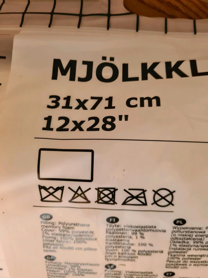 Kopfkissen/Nackenkissen IKEA Mjölkklocka neuwertig in Markkleeberg