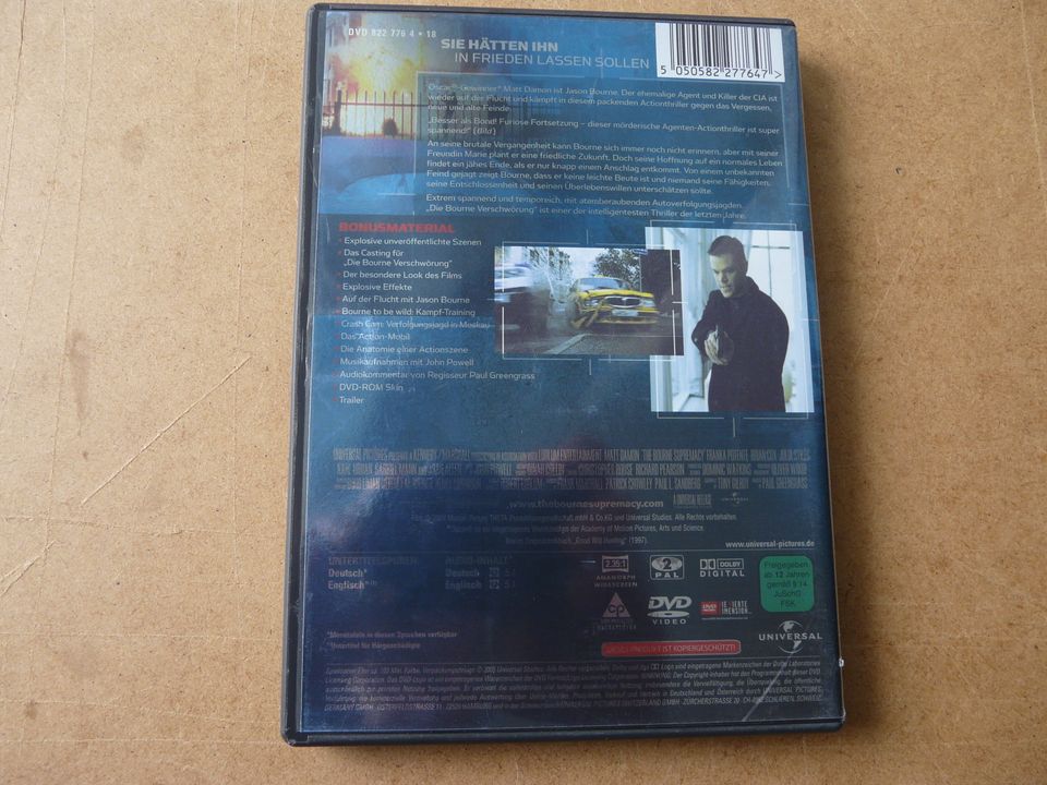 DIE BOURNE VERSCHWÖRUNG mit Matt Damon – DVD (Action) in Leverkusen