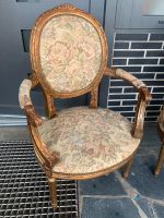 2 Vintage Sessel Stuhl Gold Barock Blumen Blogger Trend home Ikea Hessen - Allendorf Vorschau