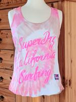 SUPERDRY TANK TOP SHIRT BATIK WEISS ROSA PINK S 36/38 WIE NEU! Hessen - Felsberg Vorschau