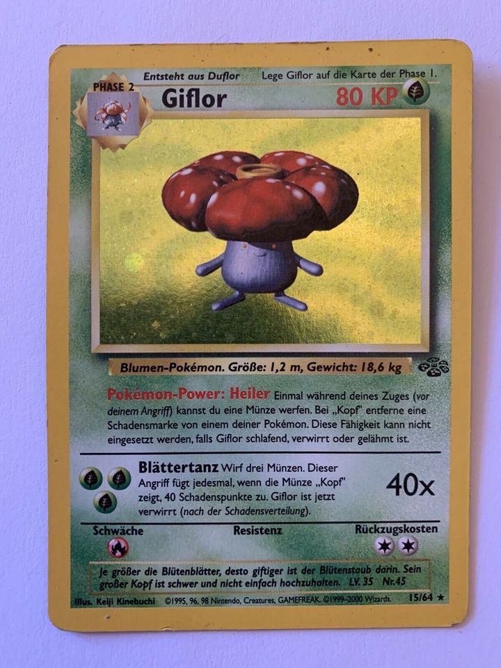 Pokémon Karte Giflor - Holo - 15/64 in Rheine