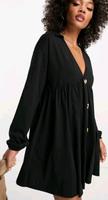 ASOS Design Kurzes Kleid langarm Tunika XS 34 Schwarz mit Knöpfen Bayern - Senden Vorschau