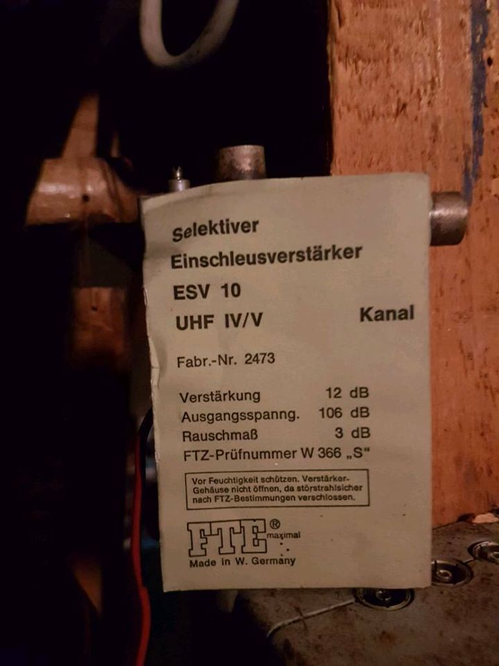 Selektiver Einschleusverstärker ESV 10 in Philippsthal (Werra)