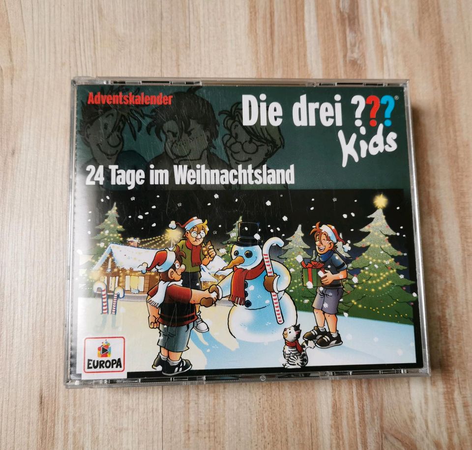 Die 3 Fragezeichen Kids - 24 Tage im Weihnachtsland Hörspiel CDs in Elsteraue