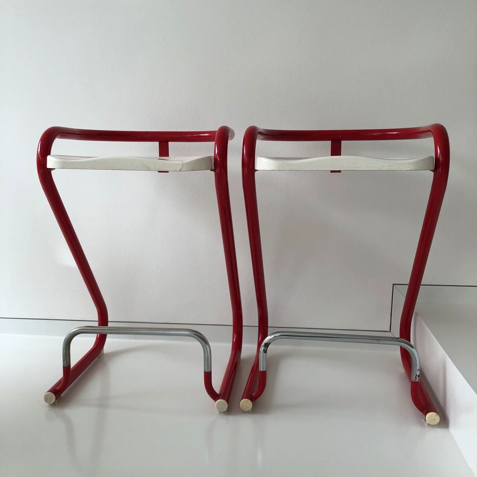 2 x Barhocker Tubular Steel Z Chair Stuhl/Les Industries Amisco in Hamburg