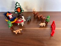 Playmobil 123 Waldtiere Weihnachtsmann mit Rentierschlitten Bayern - Weiler-Simmerberg Vorschau