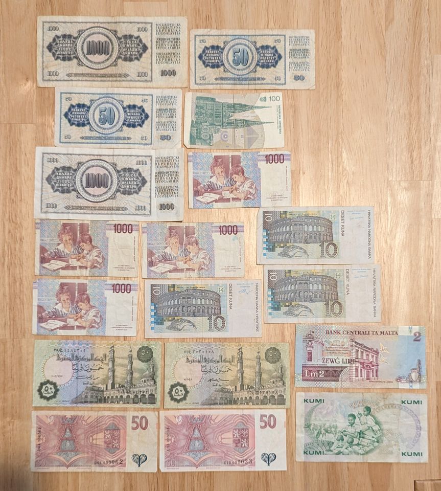 Alte Geldscheine Notgeld Papiergeld Inflation Sammeln Bezahlen in Poing