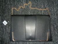 Tasche Clutch Primark schwarz Krokooptik Goldkette Neu Bayern - Augsburg Vorschau