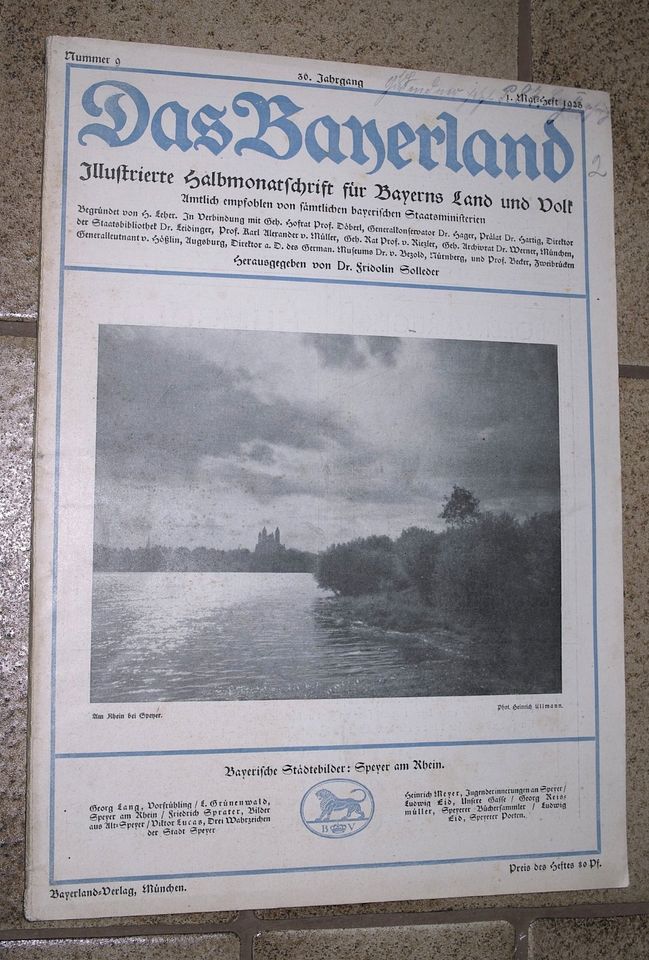 Das Bayerland 1925 /9 Illustrierte Halbmonatschrift Bayern*Speyer in Oy-Mittelberg