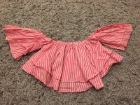 Barbie Crop Top rosa creme pink Rüschen Volants off shoulder weiß Berlin - Mitte Vorschau